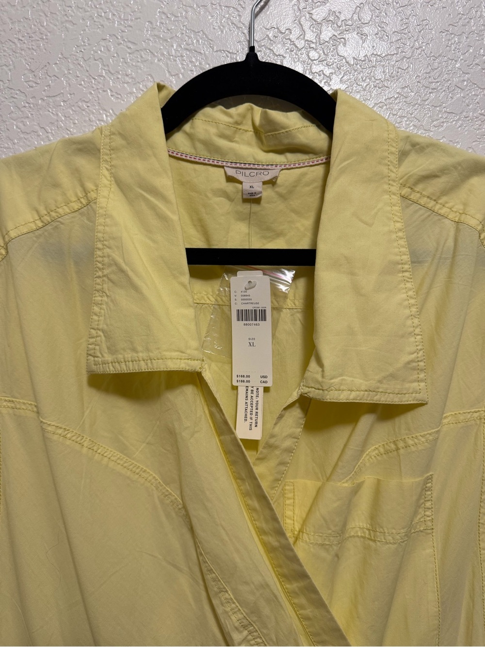 Pilcro Reworked Wrap Midi Dress by Anthropologie – Soft Yellow Wrap Shirt Dress - Picture 8 of 13